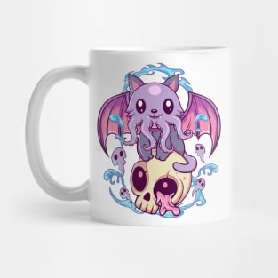 Skull Cat  Octopus Kawaii Gothic Mug